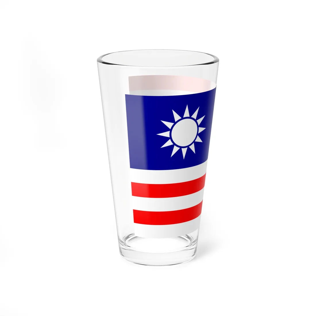 Flag of the Republic of China draft 1 (China) Pint Glass 16oz - Go Mug Yourself