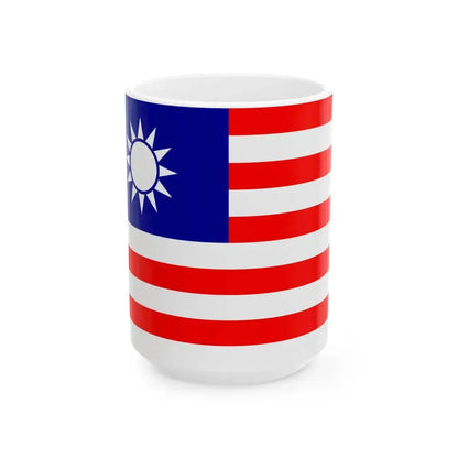 Flag of the Republic of China draft 1 (China) White Coffee Mug 15oz - Go Mug Yourself