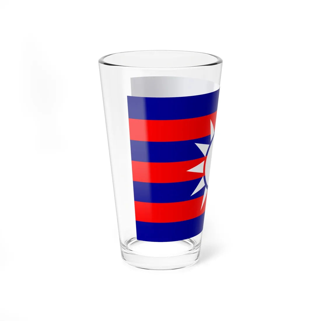 Flag of the Republic of China draft 2 (China) Pint Glass 16oz - Go Mug Yourself