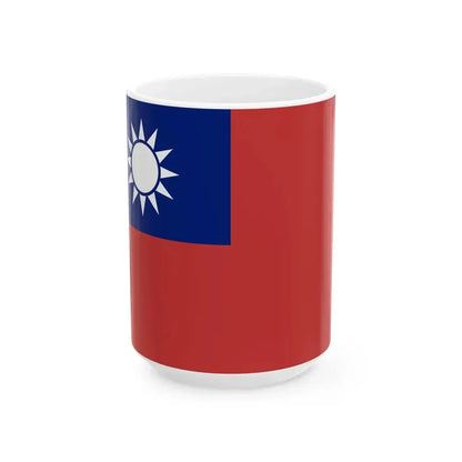 Flag of the Republic of China fictitious shade variant (China) White Coffee Mug 15oz - Go Mug Yourself