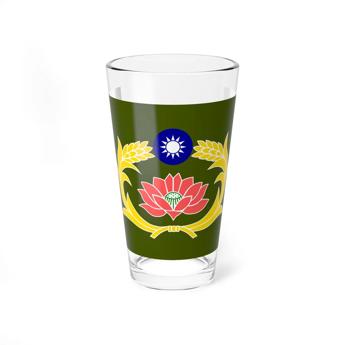 Flag of the Republic of China Military Police (China) Pint Glass 16oz 16oz - Go Mug Yourself