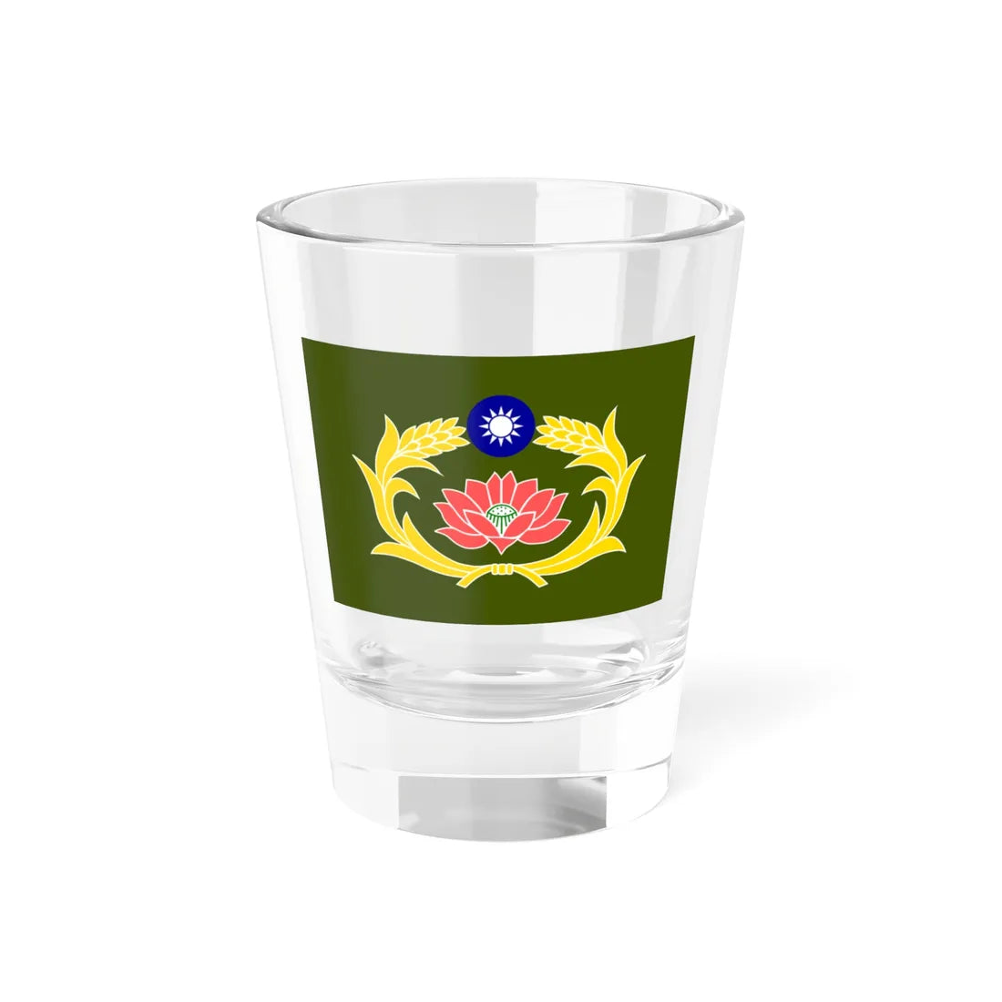 Flag of the Republic of China Military Police (China) Shot Glass 1.5oz 1.5oz - Go Mug Yourself