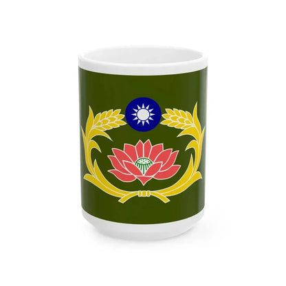 Flag of the Republic of China Military Police (China) White Coffee Mug 15oz - Go Mug Yourself