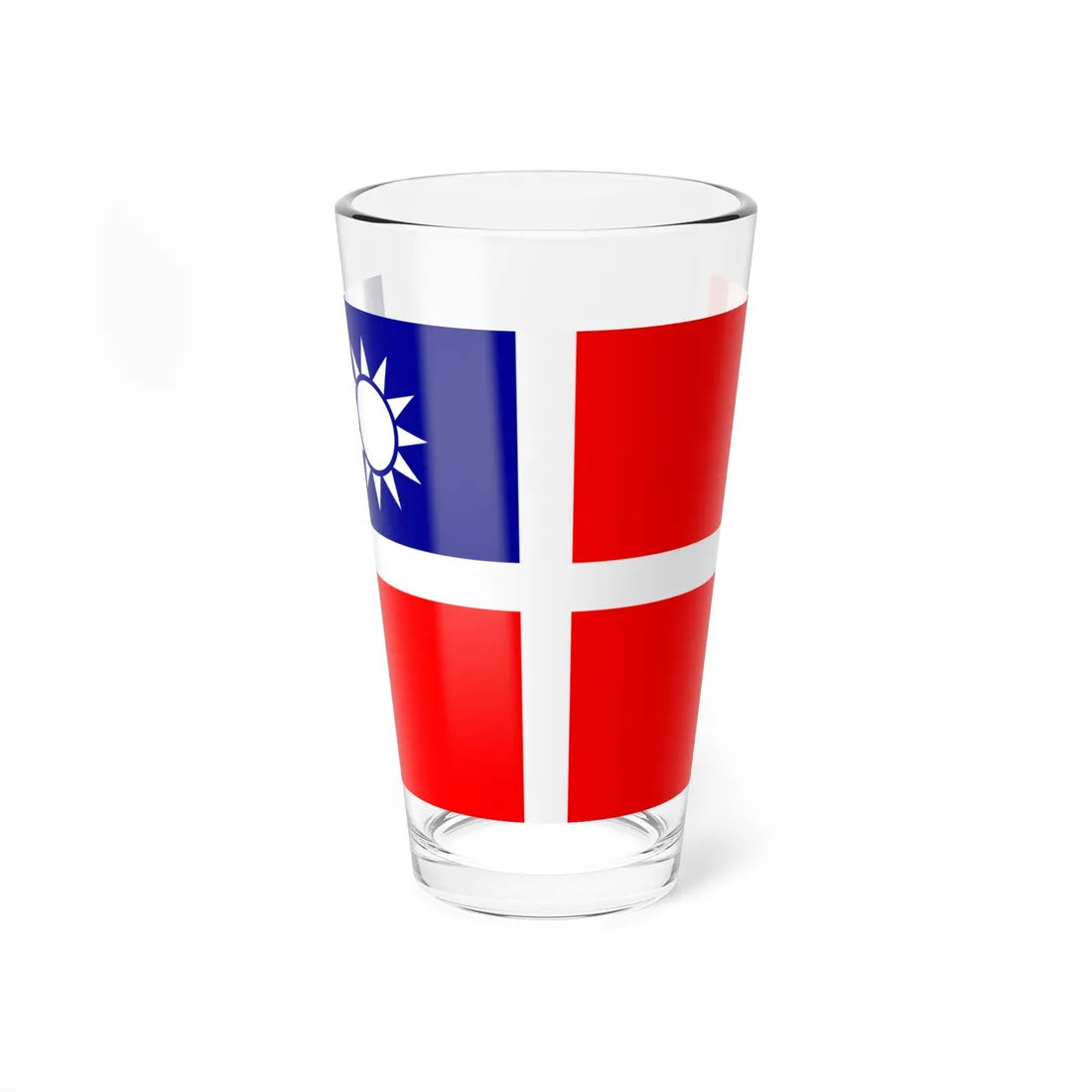 Flag of the Republic of China-Nanjing War Ensign (China) Pint Glass 16oz 16oz - Go Mug Yourself