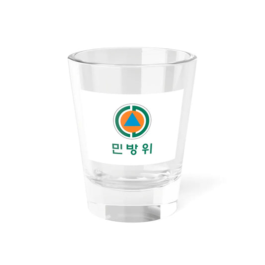 Flag of the Republic of Korea Civil Defense Corps (Korea) Shot Glass 1.5oz 1.5oz - Go Mug Yourself
