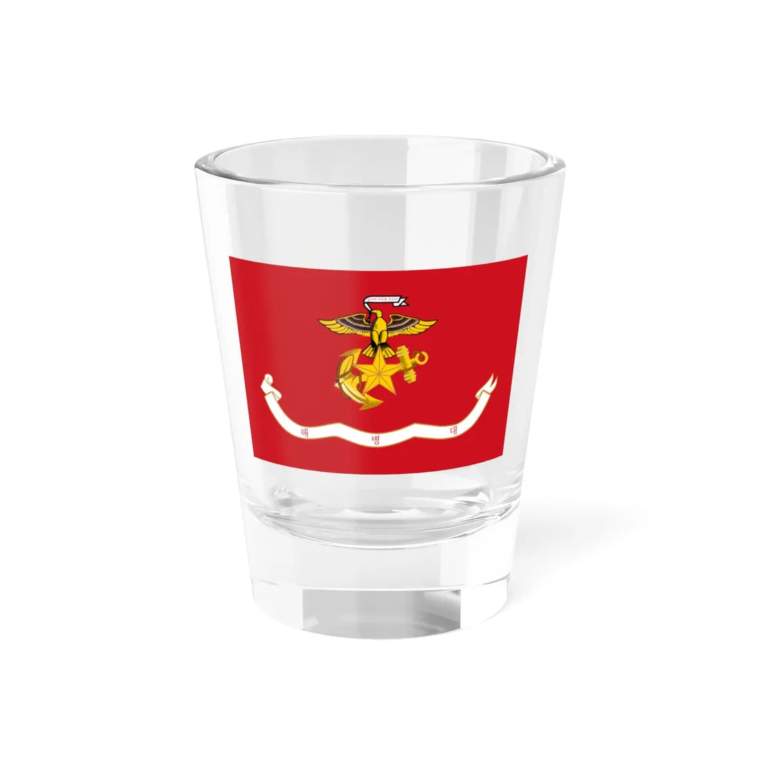 Flag of the Republic of Korea Marine Corps (Korea) Shot Glass 1.5oz 1.5oz - Go Mug Yourself