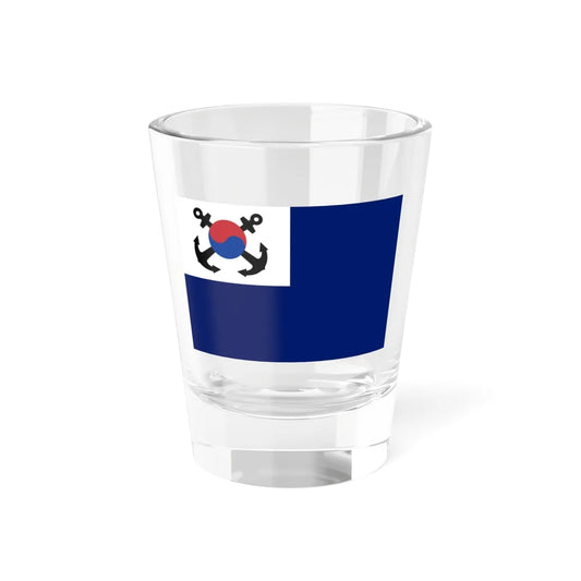 Flag of the Republic of Korea Navy (Korea) Shot Glass 1.5oz 1.5oz - Go Mug Yourself