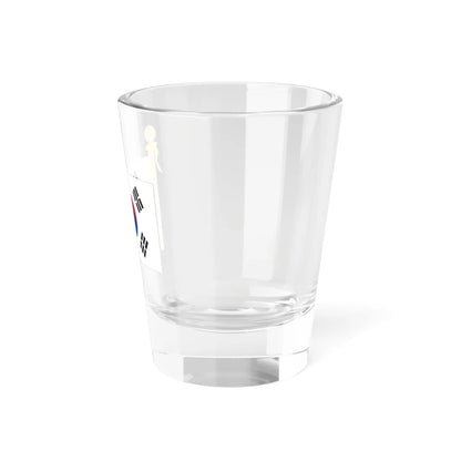 Flag of the Republic of Korea with yellow ribbon (Korea) Shot Glass 1.5oz - Go Mug Yourself