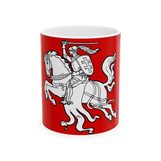 Flag of the Republic of Lithuania 1920s (Lithuania) White Coffee Mug 11oz - Go Mug Yourself
