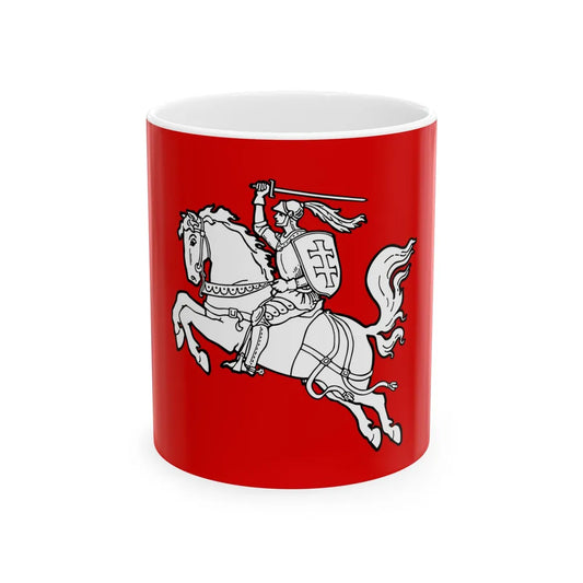 Flag of the Republic of Lithuania 1930s (Lithuania) White Coffee Mug 11oz - Go Mug Yourself
