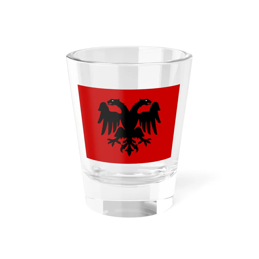 Flag of the Republic of Mirdita (Albania) Shot Glass 1.5oz 1.5oz - Go Mug Yourself