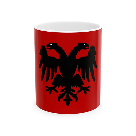 Flag of the Republic of Mirdita (Albania) White Coffee Mug 11oz - Go Mug Yourself