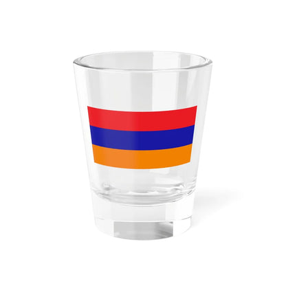 Flag of the Republic of Mountainous Armenia 1-2 aspect ratio (Armenia) Shot Glass 1.5oz 1.5oz - Go Mug Yourself