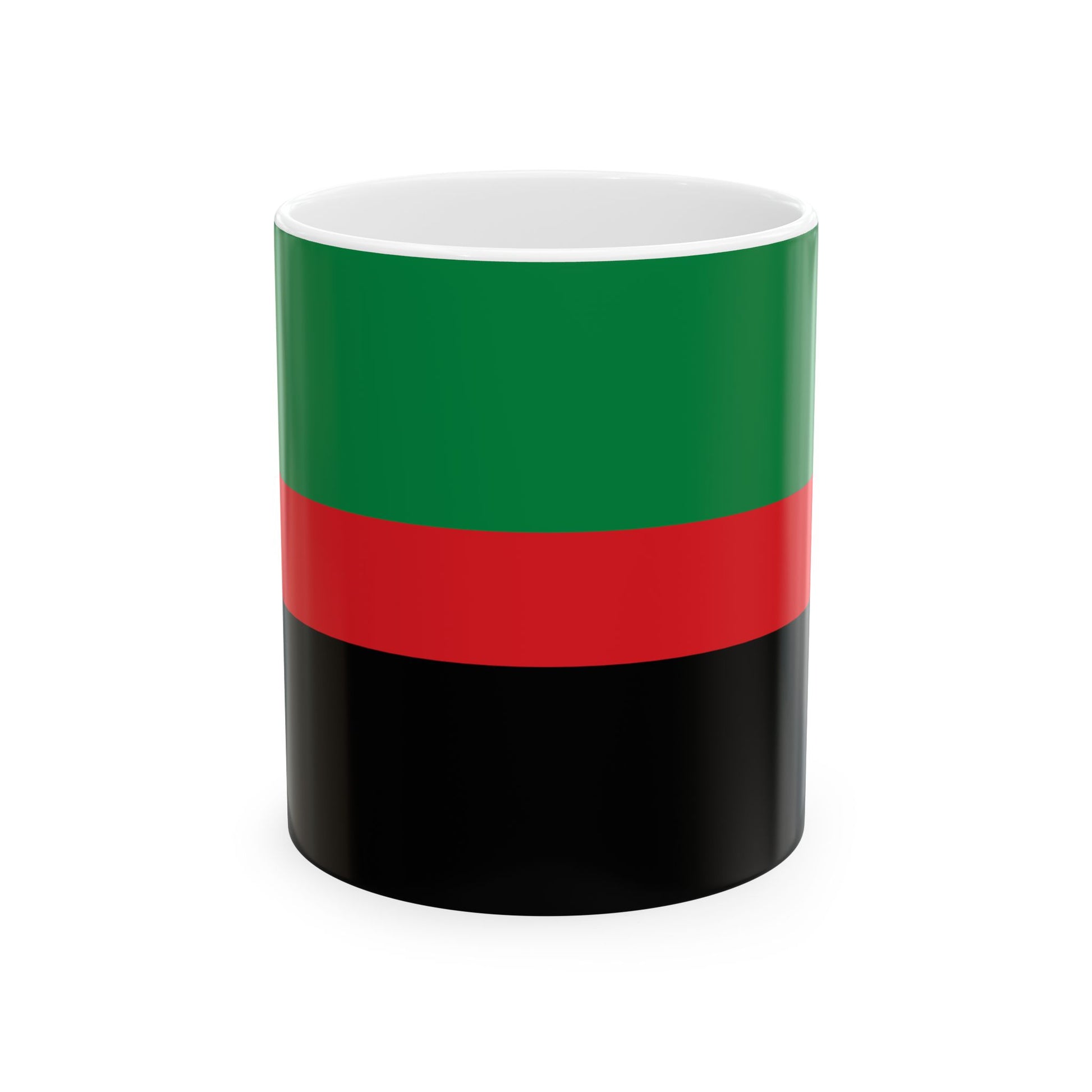 Flag of the Republic of New Afrika (United States) White Coffee Mug-11oz-Go Mug Yourself