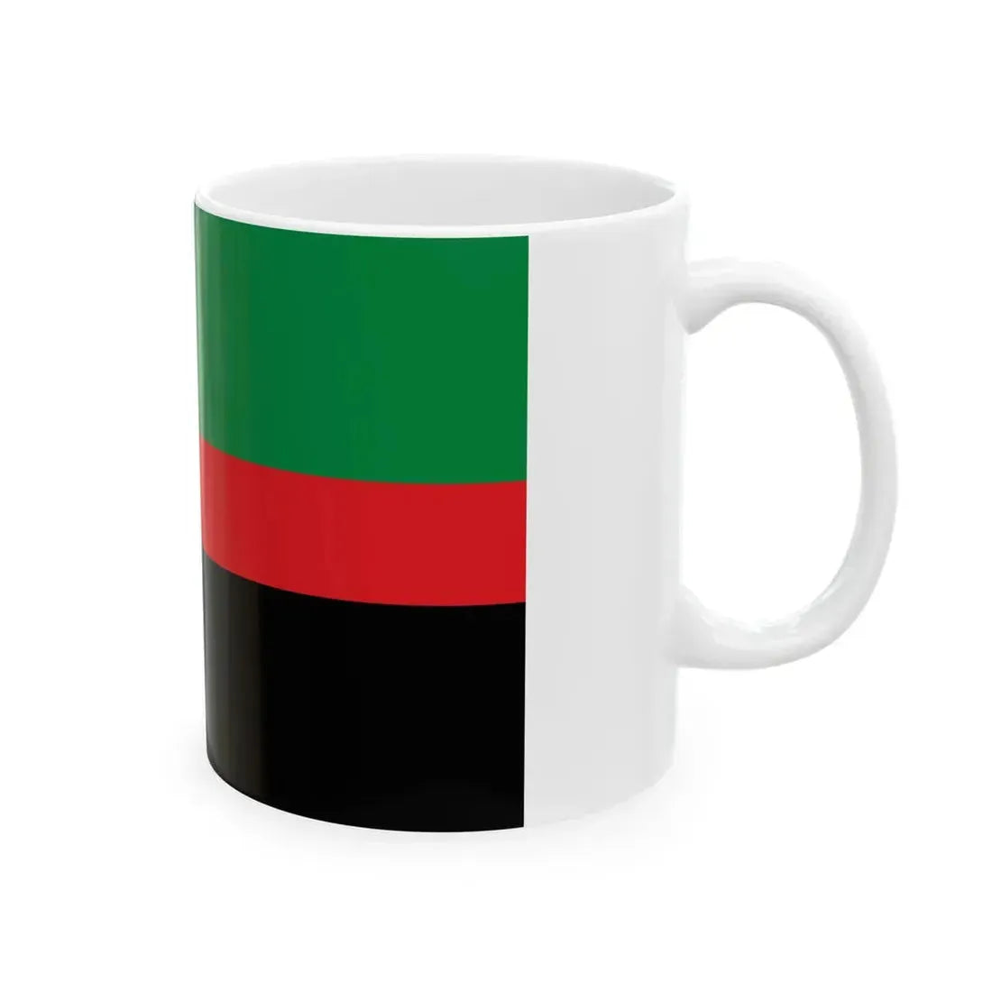 Flag of the Republic of New Afrika (United States) White Coffee Mug - Go Mug Yourself