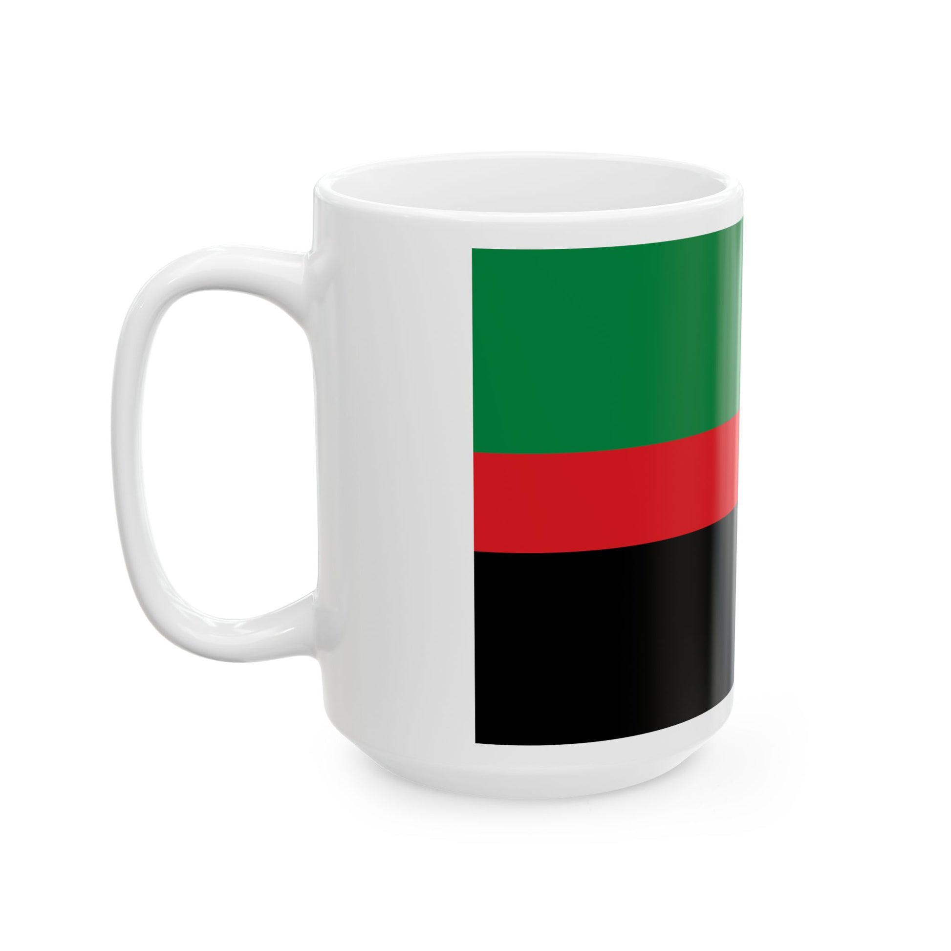 Flag of the Republic of New Afrika (United States) White Coffee Mug-Go Mug Yourself