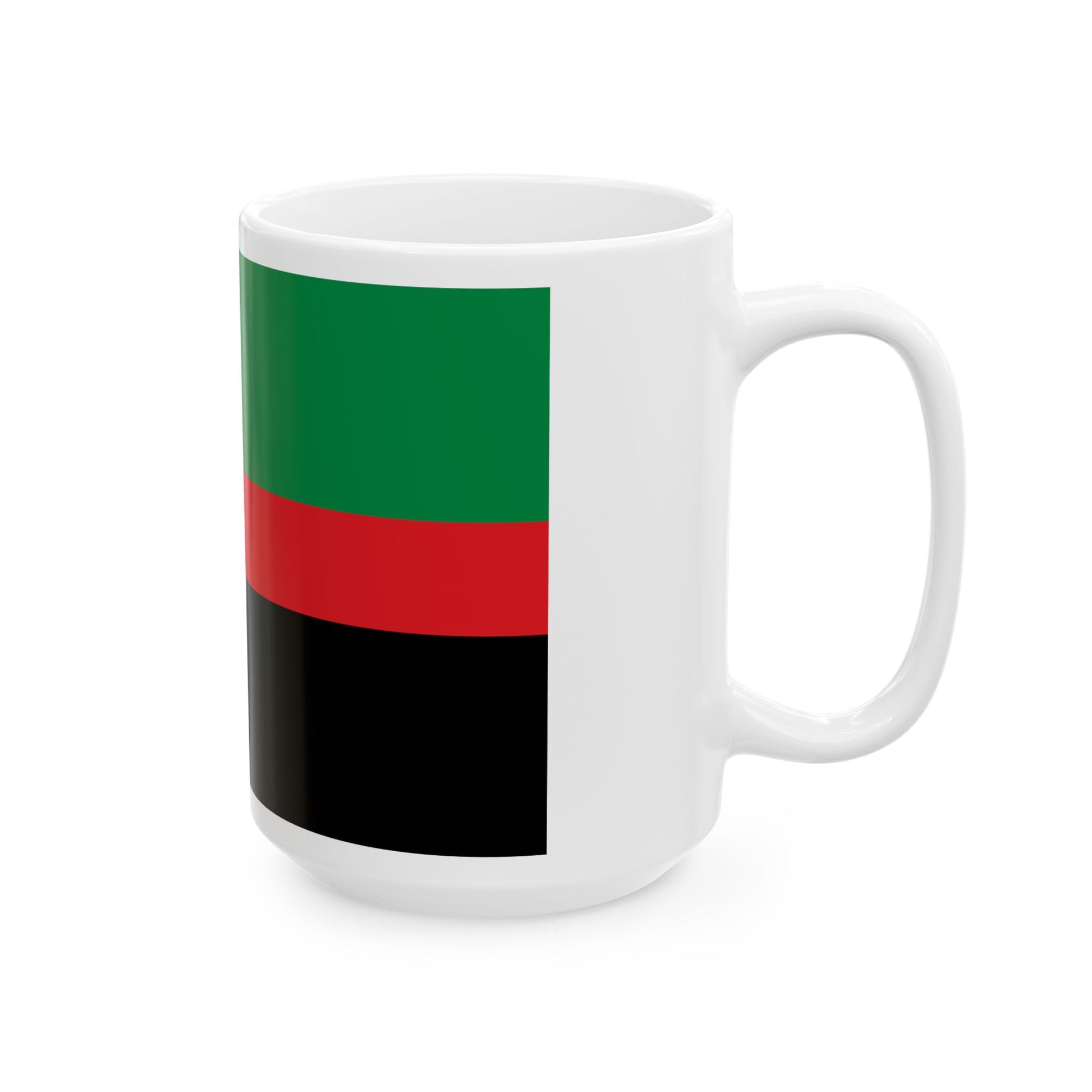 Flag of the Republic of New Afrika (United States) White Coffee Mug-Go Mug Yourself