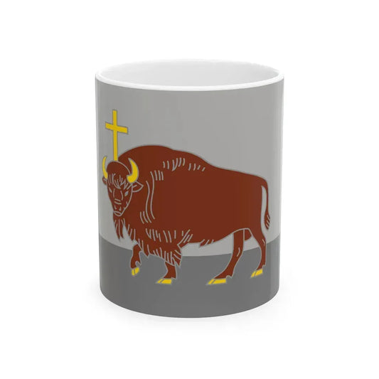 Flag of the Republic of Perloja (Lithuania) White Coffee Mug 11oz - Go Mug Yourself
