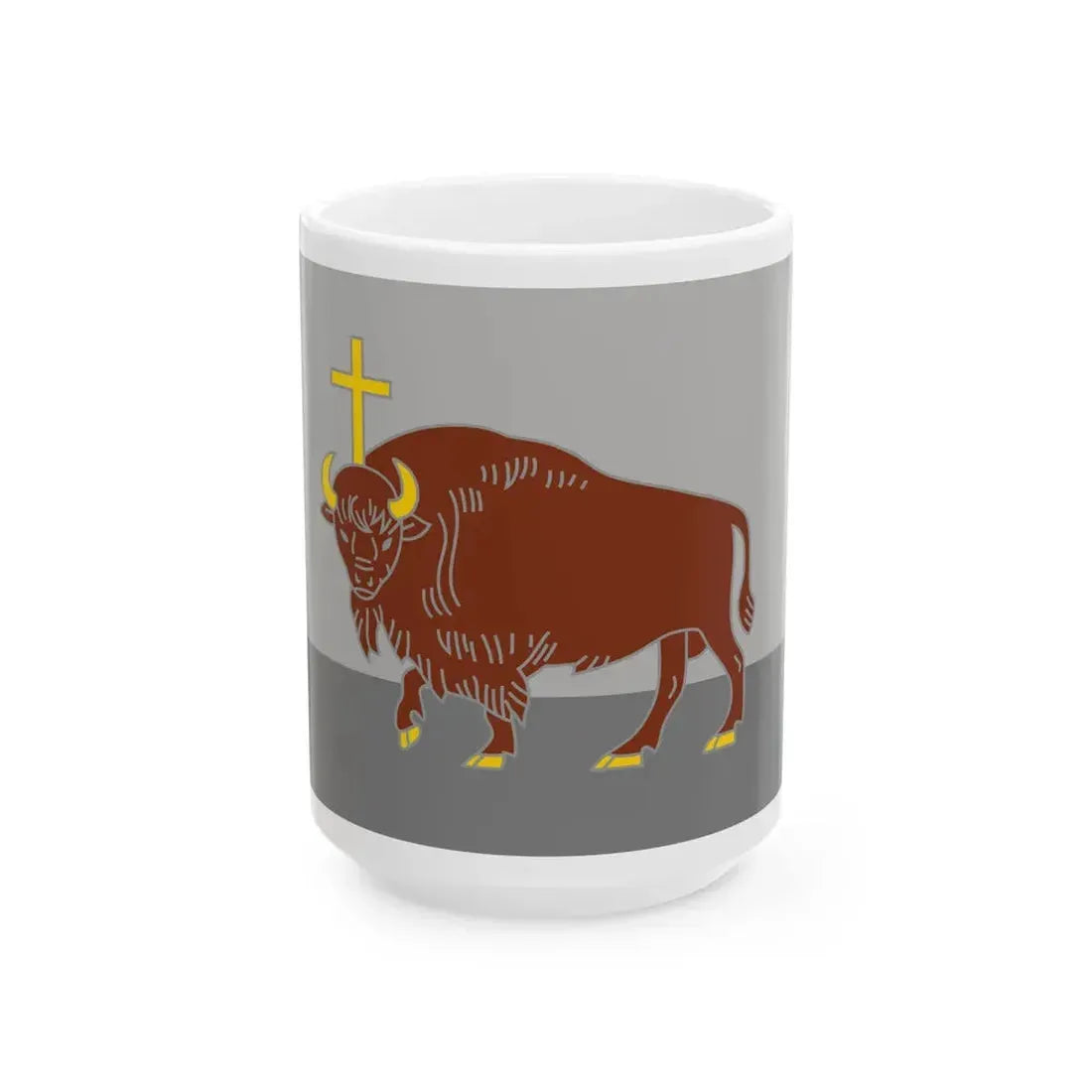 Flag of the Republic of Perloja (Lithuania) White Coffee Mug 15oz - Go Mug Yourself