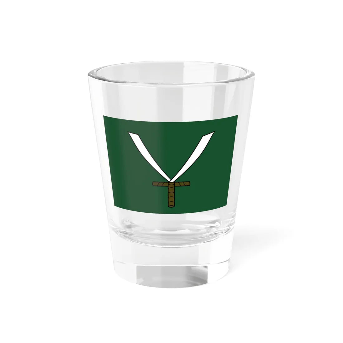 Flag of the Republic of Salé 1624-1668 (Algeria) Shot Glass 1.5oz 1.5oz - Go Mug Yourself