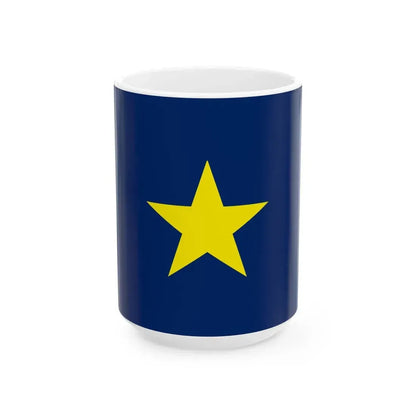 Flag of the Republic of Texas 1836-1839 (United States) White Coffee Mug 15oz - Go Mug Yourself