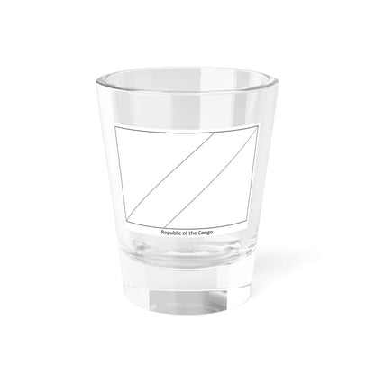 Flag of the Republic of the Congo colouring page (Congo) Shot Glass 1.5oz 1.5oz - Go Mug Yourself