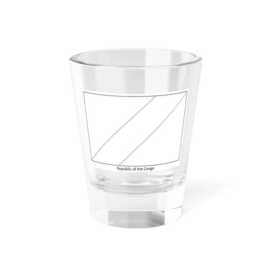 Flag of the Republic of the Congo colouring page (Congo) Shot Glass 1.5oz 1.5oz - Go Mug Yourself