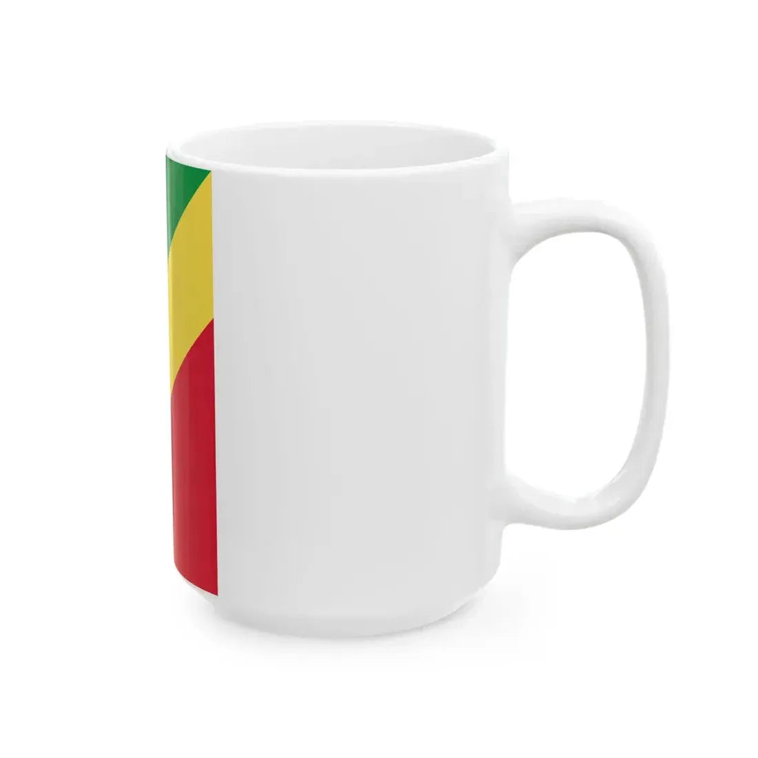 Flag of the Republic of the Congo vertical (Congo) White Coffee Mug - Go Mug Yourself