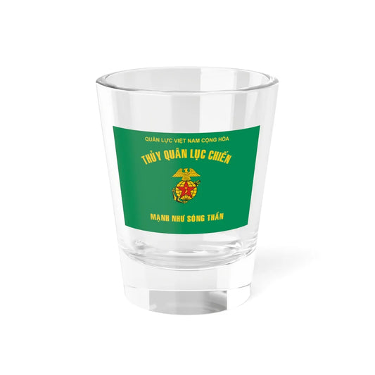 Flag of the Republic of Vietnam Marine Division (Vietnam) Shot Glass 1.5oz 1.5oz - Go Mug Yourself