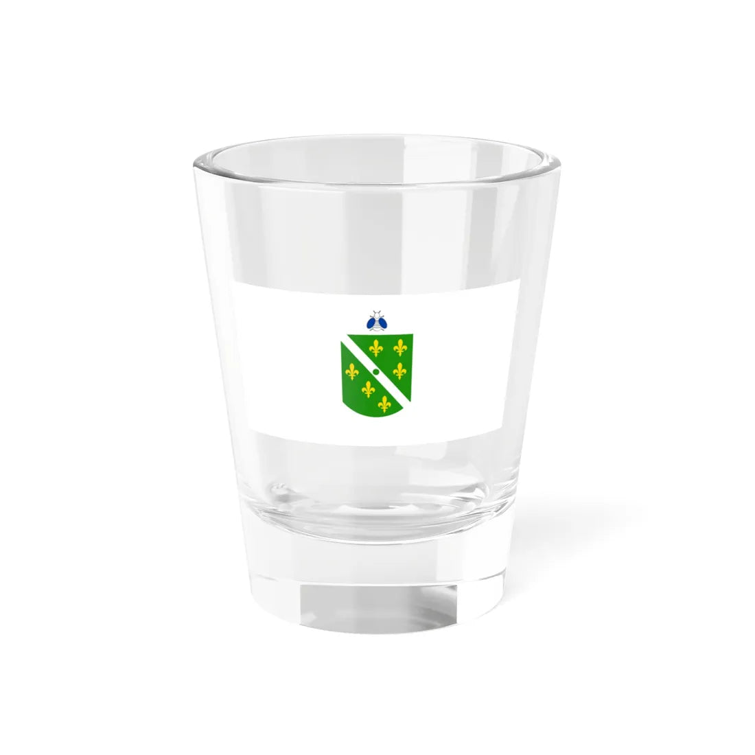 Flag of the Republic of Western Bosnia Fictitious (Bosnia and Herzegovina) Shot Glass 1.5oz 1.5oz - Go Mug Yourself