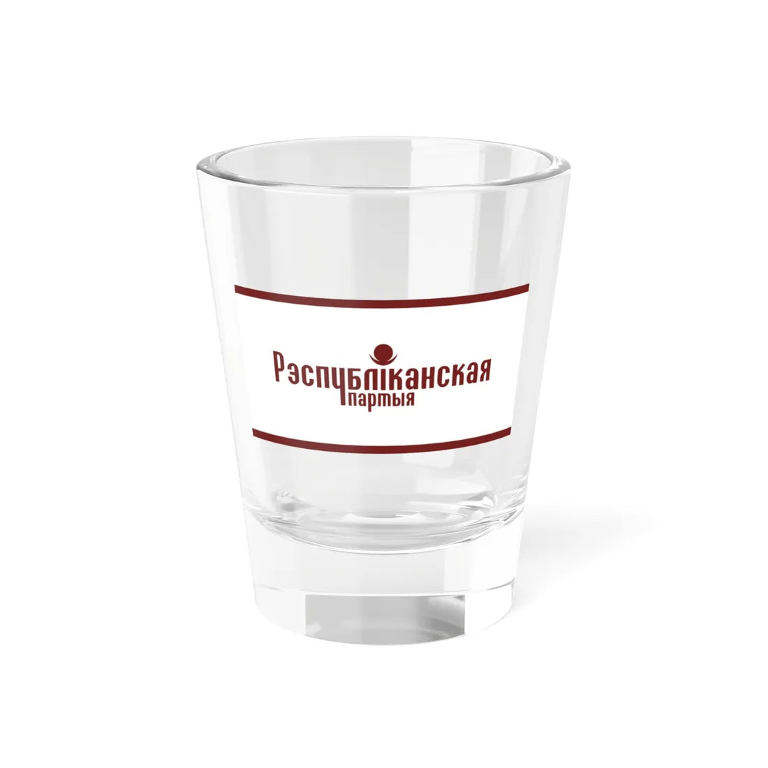 Flag of the Republican Party Belarus (Belarus) Shot Glass 1.5oz 1.5oz - Go Mug Yourself