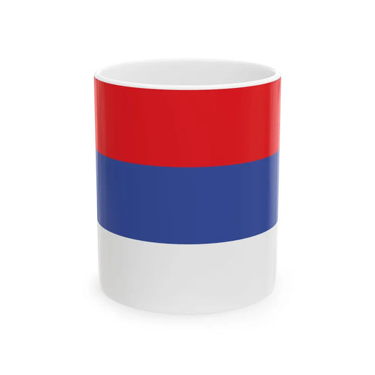 Flag of the Republika Srpska 35 (Bosnia and Herzegovina) White Coffee Mug 11oz - Go Mug Yourself