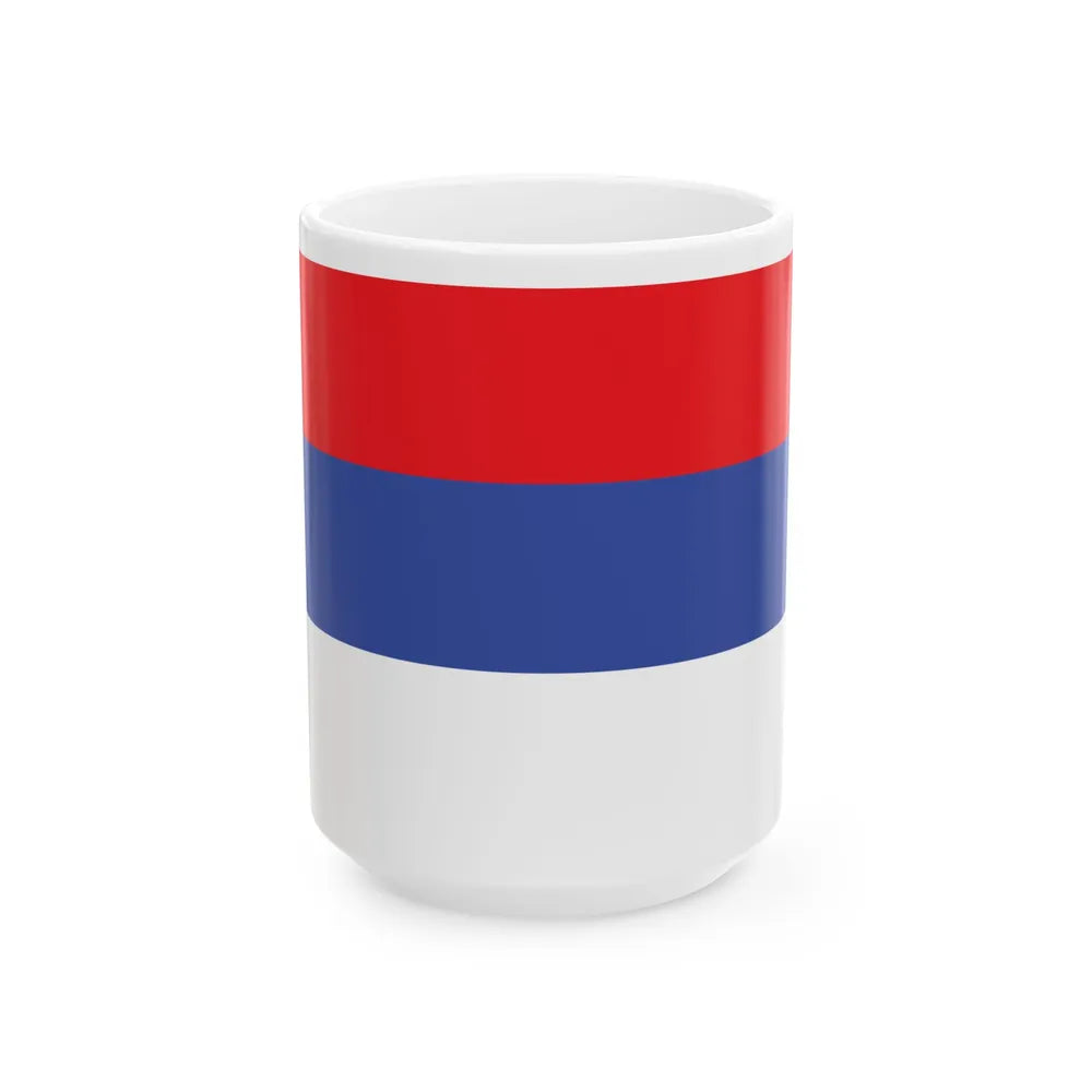 Flag of the Republika Srpska (Bosnia and Herzegovina) White Coffee Mug 15oz - Go Mug Yourself