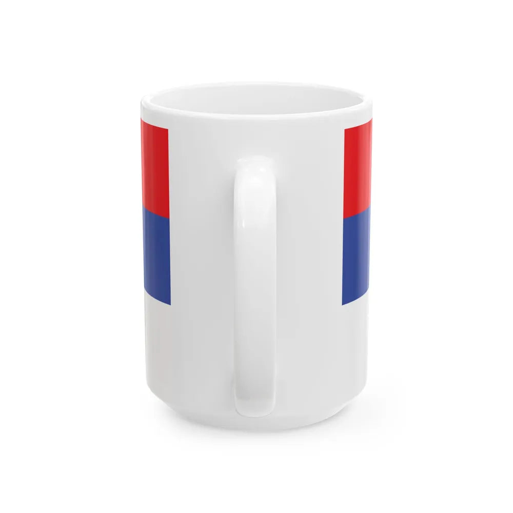 Flag of the Republika Srpska Defaced (Bosnia and Herzegovina) White Coffee Mug - Go Mug Yourself