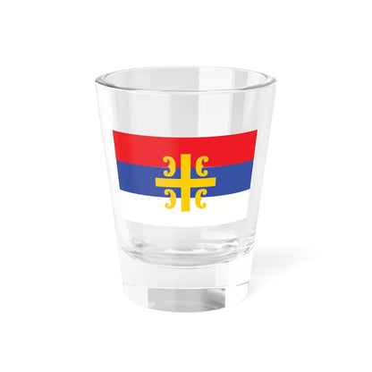 Flag of the Republika Srpska unofficial (Bosnia and Herzegovina) Shot Glass 1.5oz 1.5oz - Go Mug Yourself