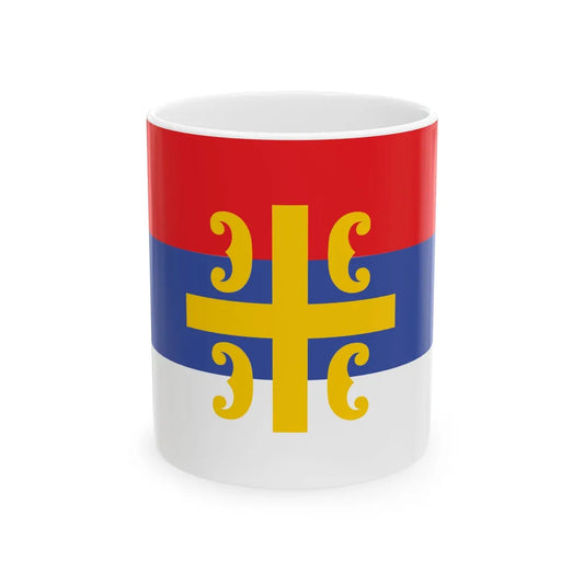 Flag of the Republika Srpska unofficial (Bosnia and Herzegovina) White Coffee Mug 11oz - Go Mug Yourself