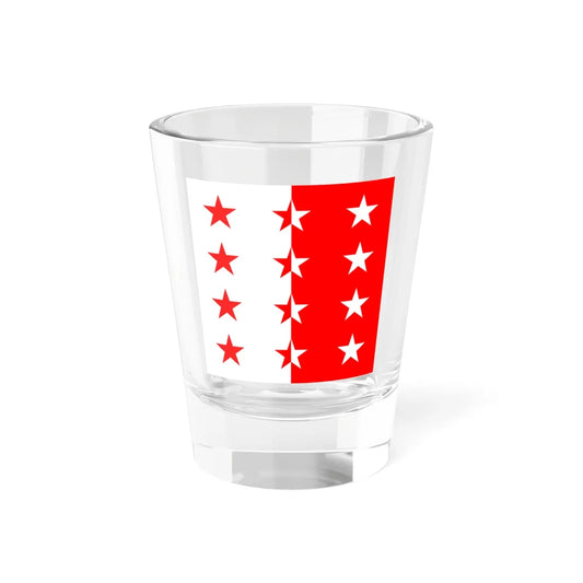Flag of the Rhodanic Republic (Switzerland) Shot Glass 1.5oz 1.5oz - Go Mug Yourself