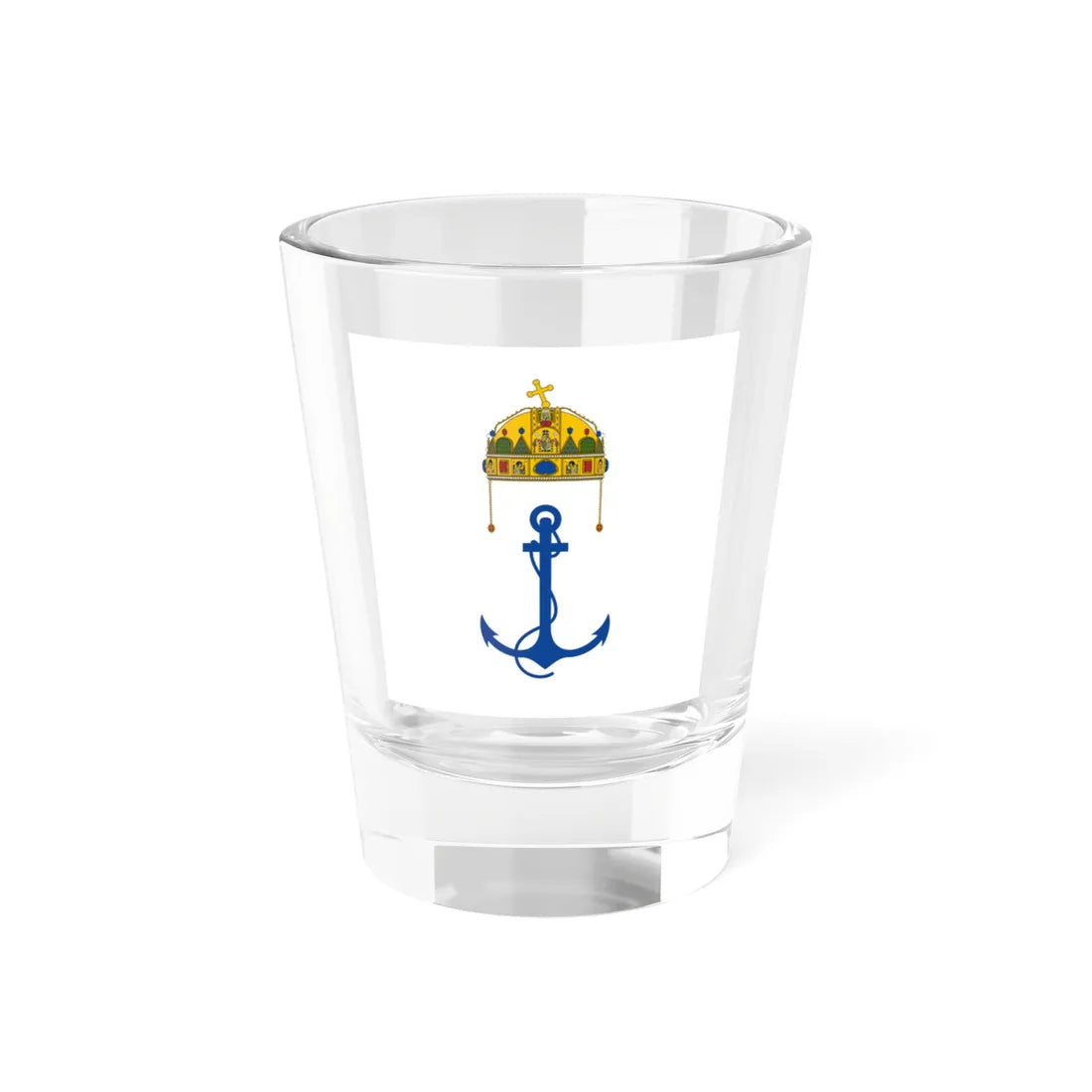 Flag of the River Police of Hungary 1925-1946 (Hungary) Shot Glass 1.5oz 1.5oz - Go Mug Yourself
