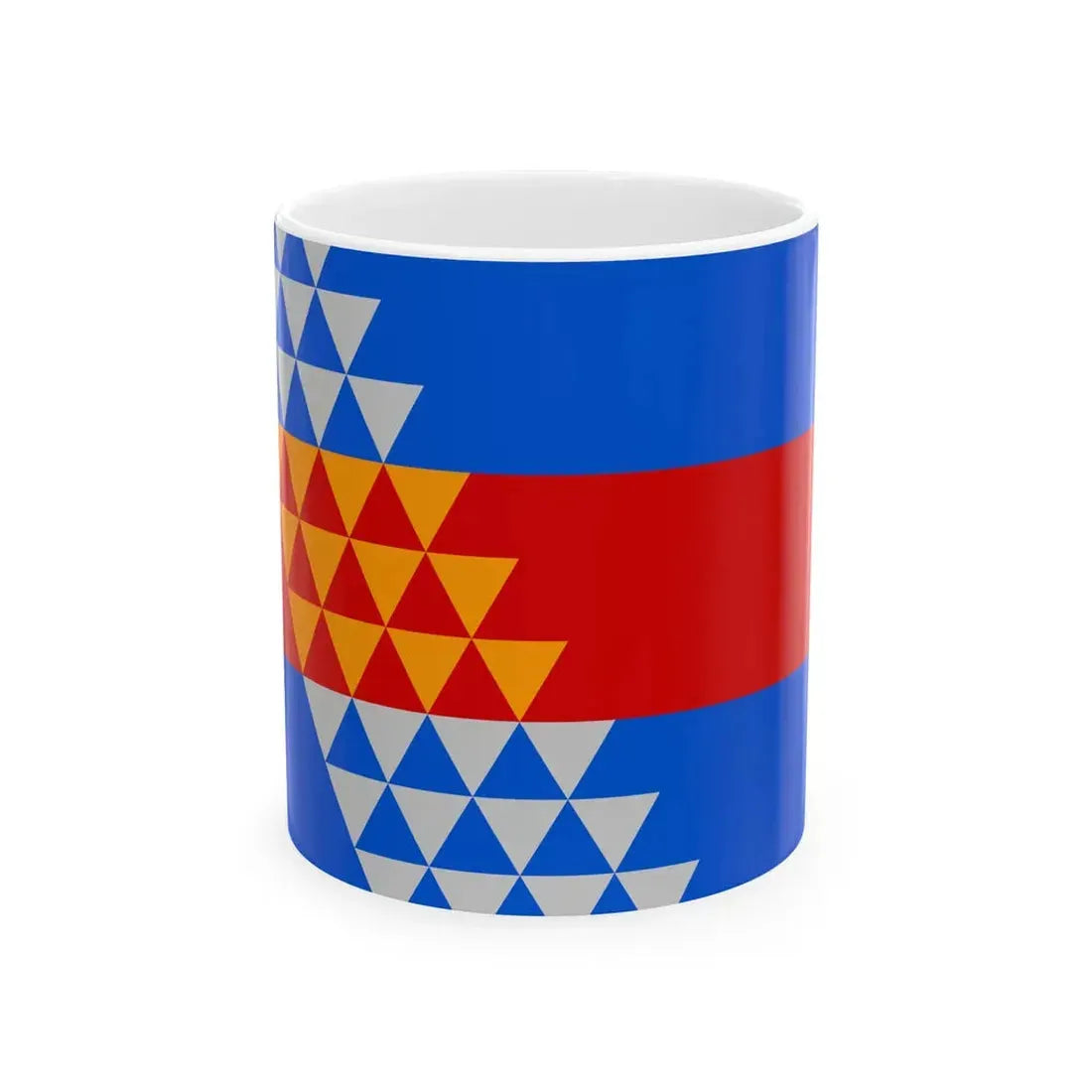 Flag of the Robinson Rancheria (United States) White Coffee Mug 11oz - Go Mug Yourself