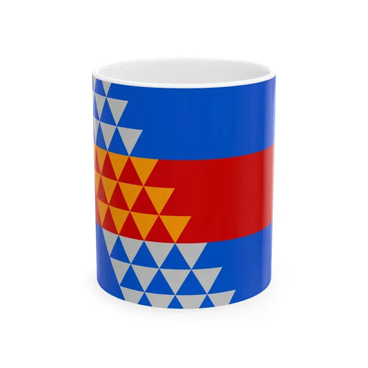 Flag of the Robinson Rancheria (United States) White Coffee Mug 11oz - Go Mug Yourself