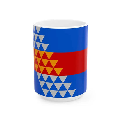 Flag of the Robinson Rancheria (United States) White Coffee Mug 15oz - Go Mug Yourself
