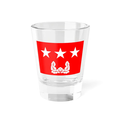 Flag of the ROK Army  Marine Corps Lieutenant General OF-8 (Korea) Shot Glass 1.5oz 1.5oz - Go Mug Yourself