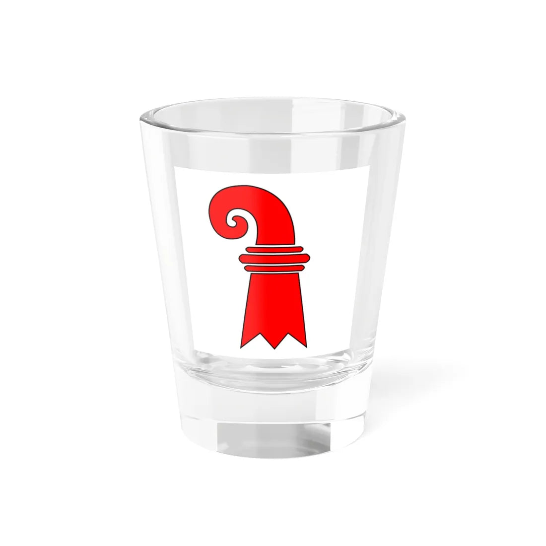 Flag of the Roman Catholic Diocese of Basel (Switzerland) Shot Glass 1.5oz 1.5oz - Go Mug Yourself