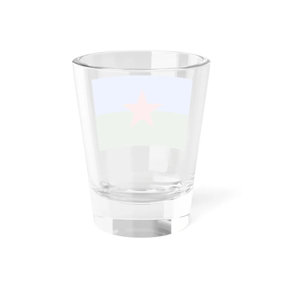 Flag of the Romani people WRC second variant ca. 1971 (Yugoslavia) Shot Glass 1.5oz - Go Mug Yourself