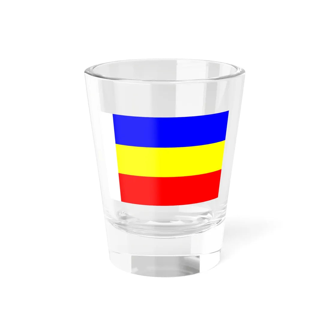 Flag of the Rostov Oblast (Russia) Shot Glass 1.5oz 1.5oz - Go Mug Yourself