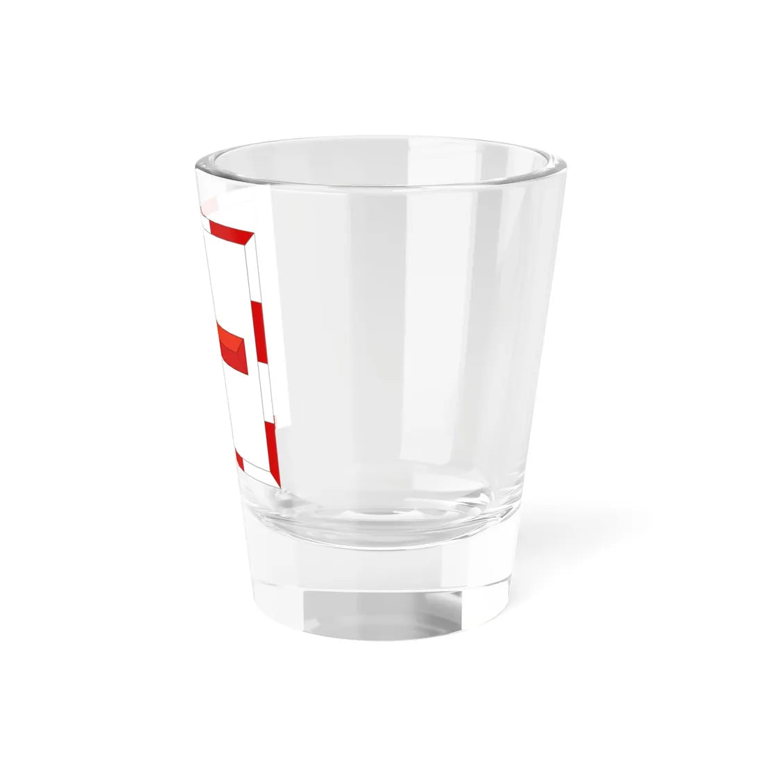 Flag of the Rouge Croix Pursuivant of Arms (United Kingdom) Shot Glass 1.5oz - Go Mug Yourself