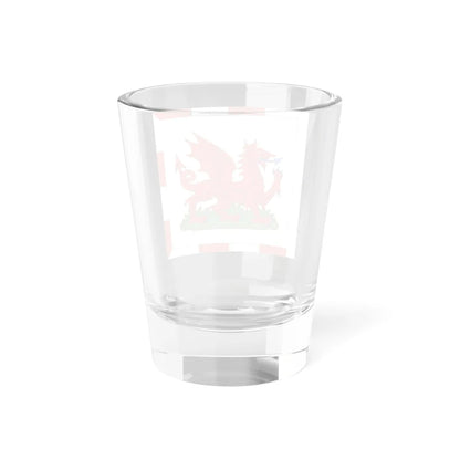 Flag of the Rouge Dragon Pursuivant of Arms (United Kingdom) Shot Glass 1.5oz - Go Mug Yourself