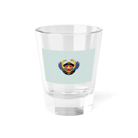 Flag of the Royal Bahraini Air Force (Bahrain) Shot Glass 1.5oz 1.5oz - Go Mug Yourself