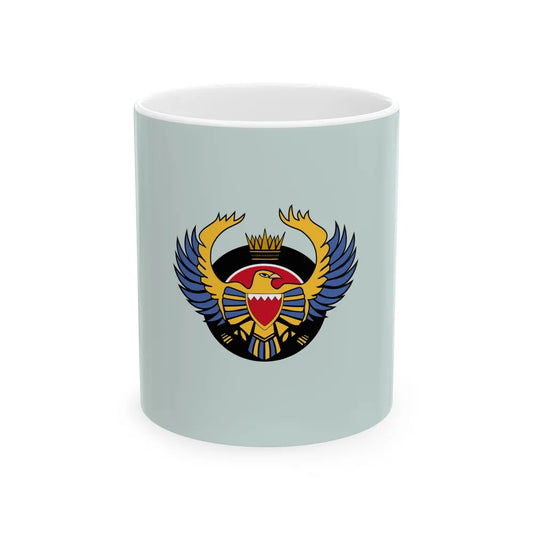 Flag of the Royal Bahraini Air Force (Bahrain) White Coffee Mug 11oz - Go Mug Yourself
