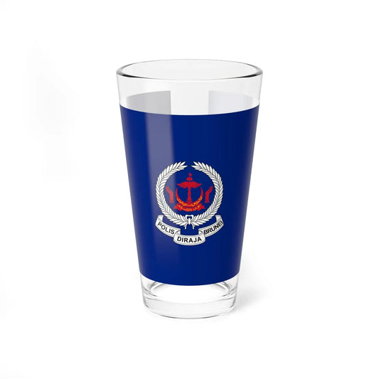 Flag of the Royal Brunei Police Force (Brunei) Pint Glass 16oz 16oz - Go Mug Yourself